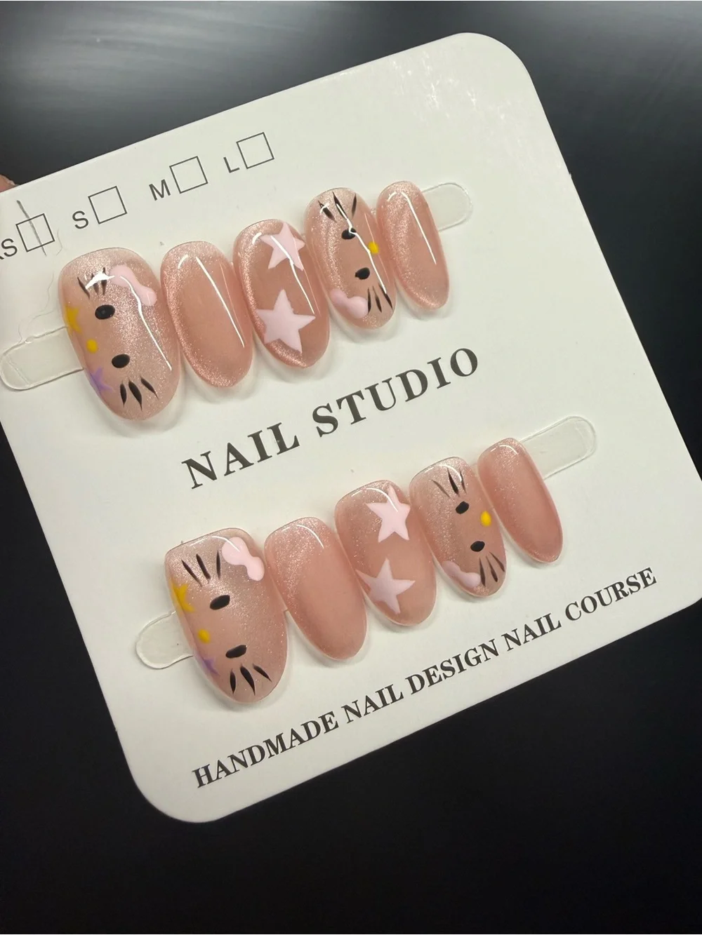 Hello Kitty Pink Star Press-On Nail Set Xsmall